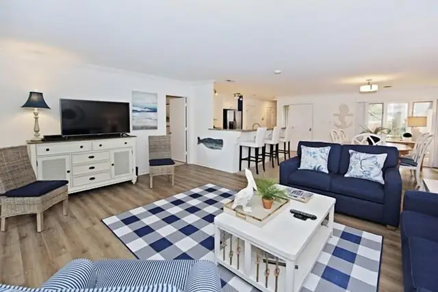 Living room at Beach Lagoon Villas 306