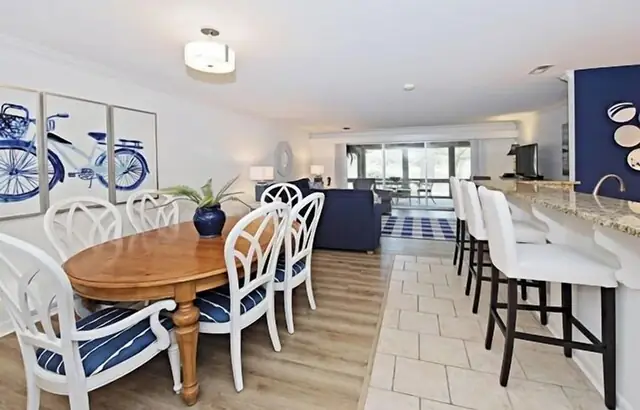 Dining area at Beach Lagoon Villas 306