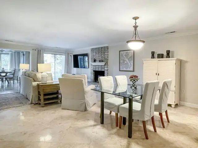 Living room at Fairway Lane Villas 62