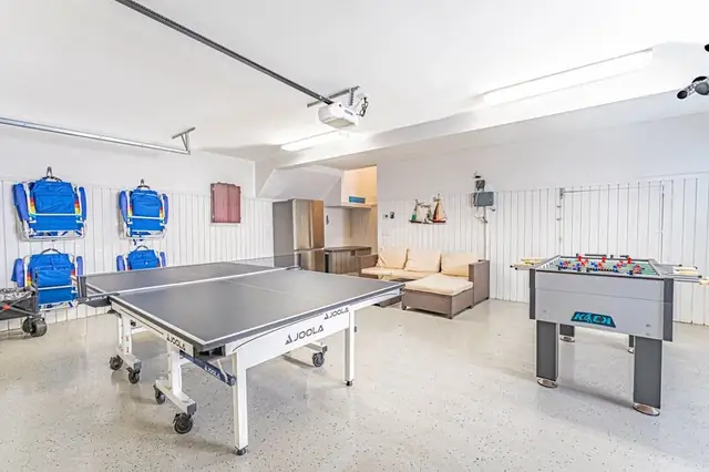 Game room of this home in Sea Pines