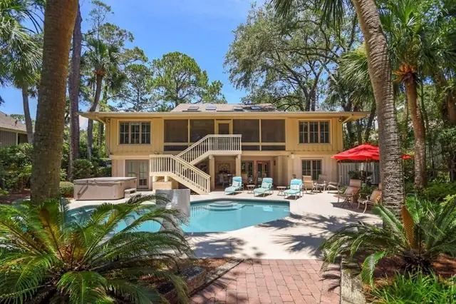 Pool of this home in Sea Pines