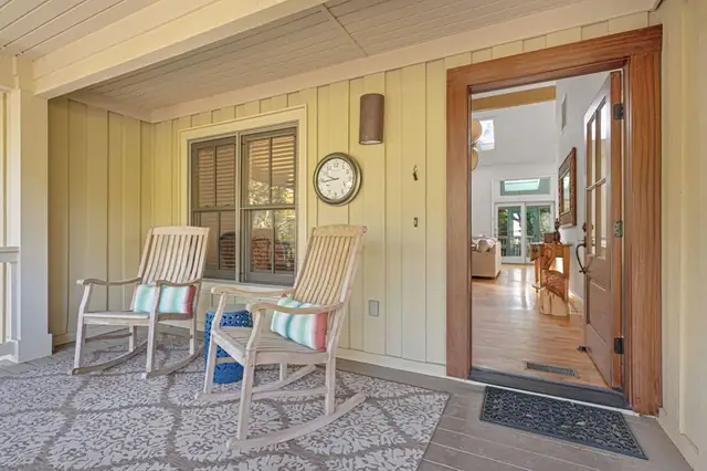 Balcony of this home in Sea Pines
