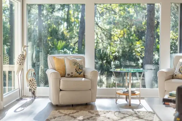 Living room of this home in Sea Pines