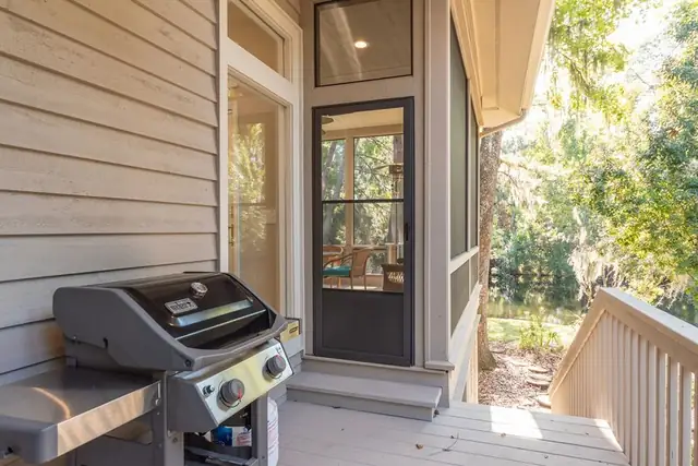Balcony of this home in Sea Pines