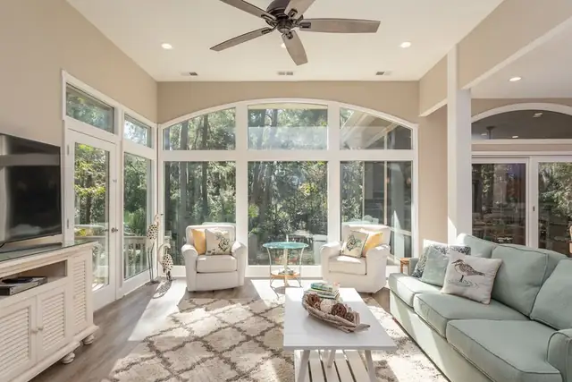 Living room of this home in Sea Pines
