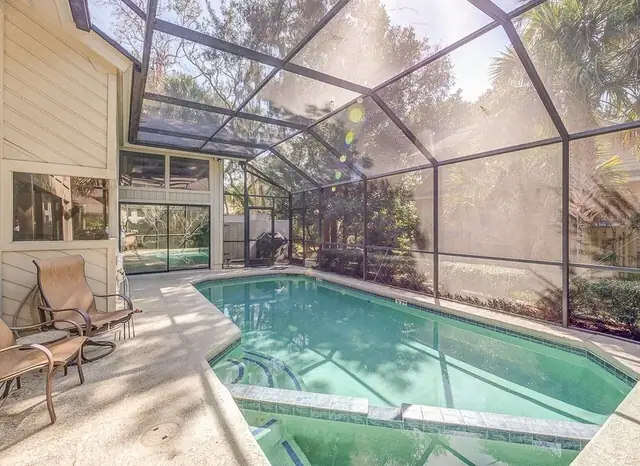 Pool of this home in Sea Pines