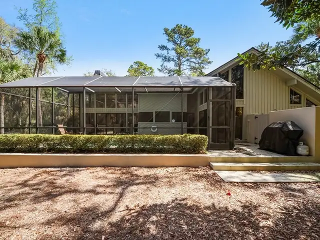 Balcony of this home in Sea Pines