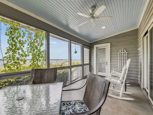 Balcony of this home in Sea Pines