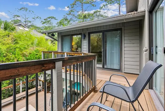Balcony of this home in Sea Pines