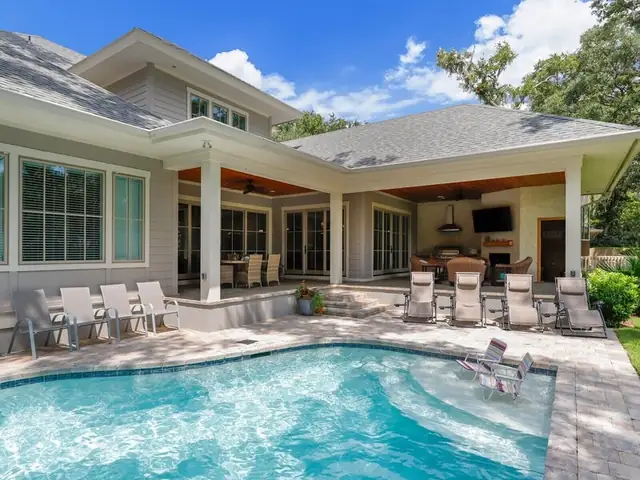 Pool of this home in Sea Pines