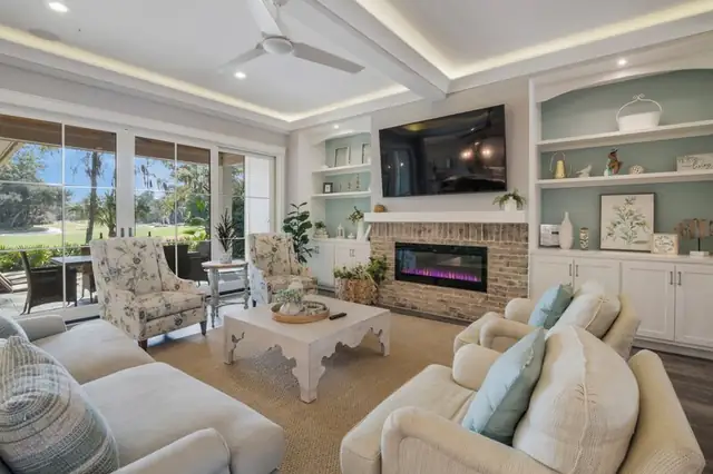 Living room of this home in Sea Pines
