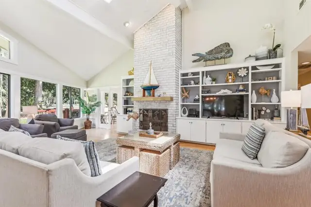 Living room of this home in Sea Pines