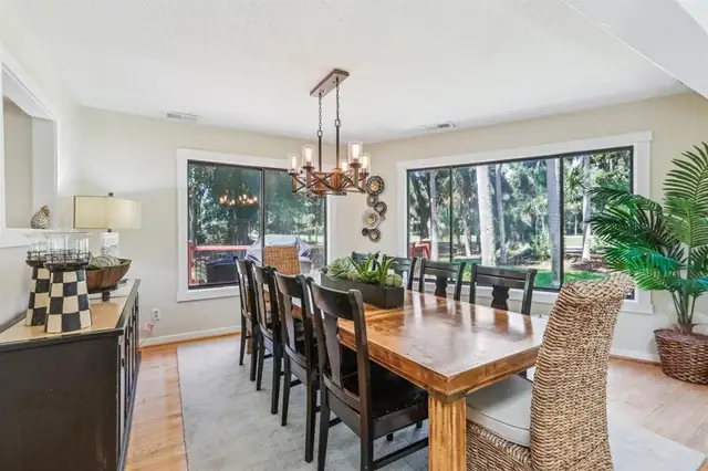 Dining area of this home in Sea Pines
