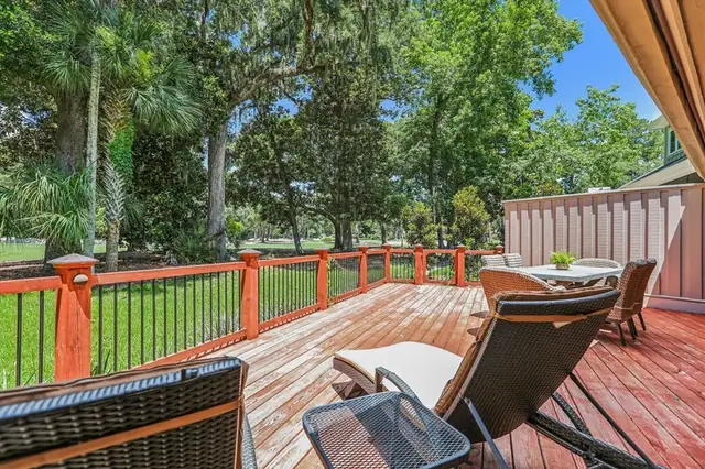 Balcony of this home in Sea Pines