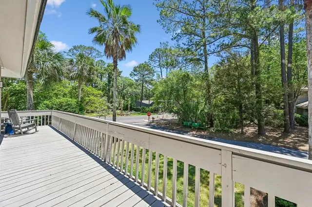 Balcony of this home in Sea Pines