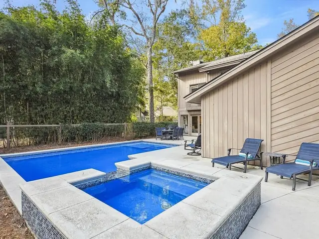 Pool of this home in Sea Pines
