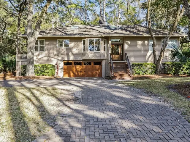 Outside of this home in Sea Pines