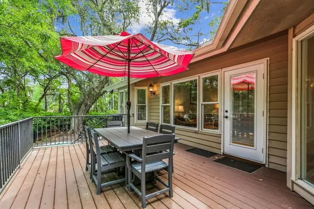 Balcony of this home in Sea Pines