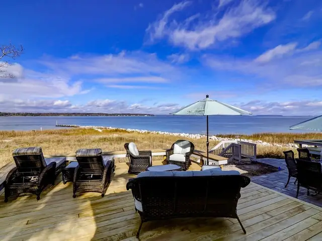 Balcony of this home in Sea Pines