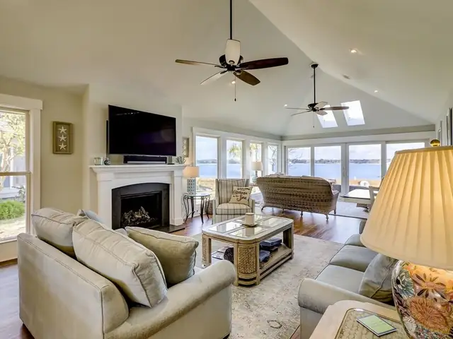 Living room of this home in Sea Pines