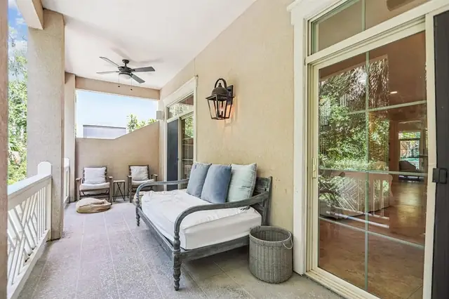 Balcony of this home in Sea Pines