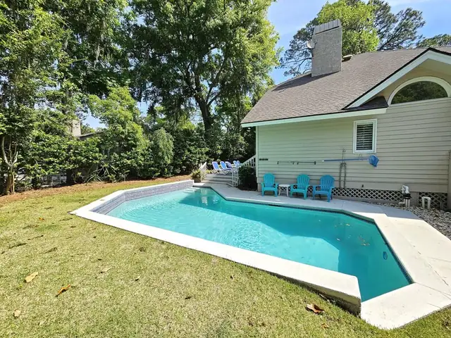 Pool of this home in Sea Pines