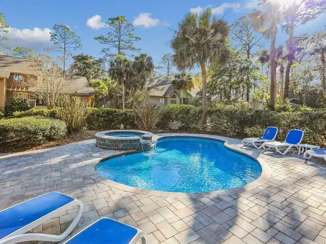 Pool of this home in Sea Pines