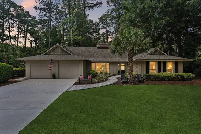 Outside of this home in Sea Pines