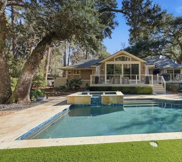 Pool of this home in Sea Pines