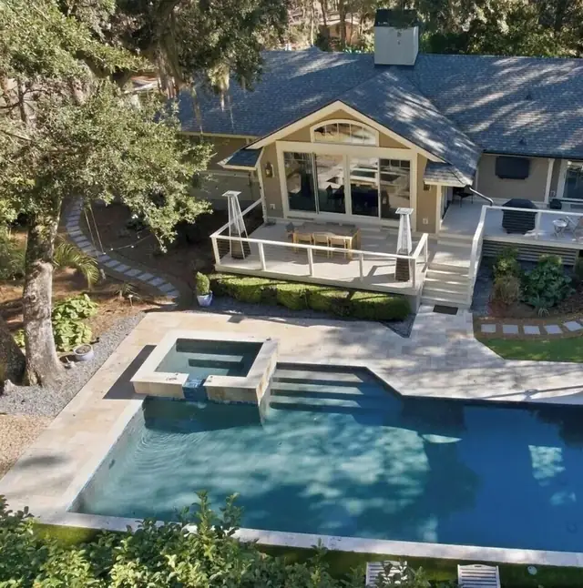 Pool of this home in Sea Pines