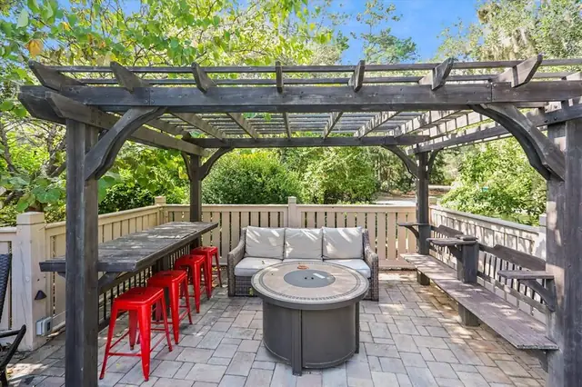 Balcony of this home in Sea Pines