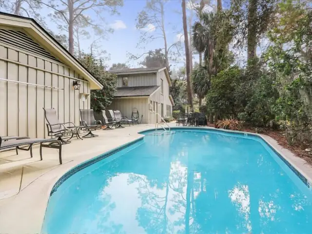 Pool of this home in Sea Pines