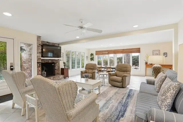 Living room of this home in Sea Pines