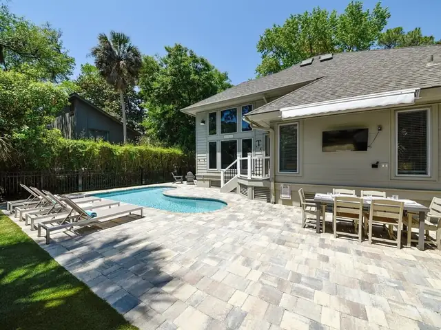 Pool of this home in Sea Pines