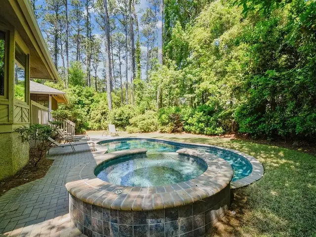 Pool of this home in Sea Pines