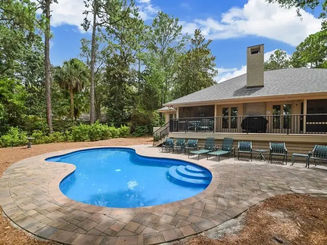 Pool of this home in Sea Pines