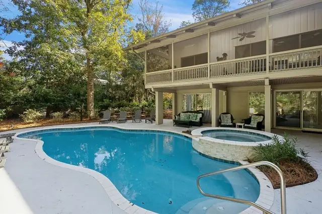 Pool of this home in Sea Pines
