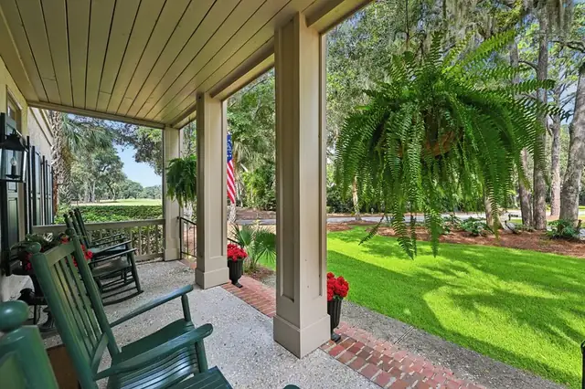 Balcony of this home in Sea Pines