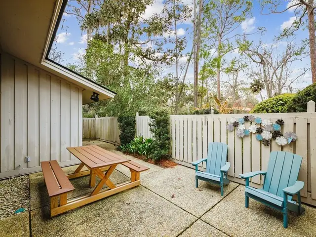 Balcony of this home in Sea Pines