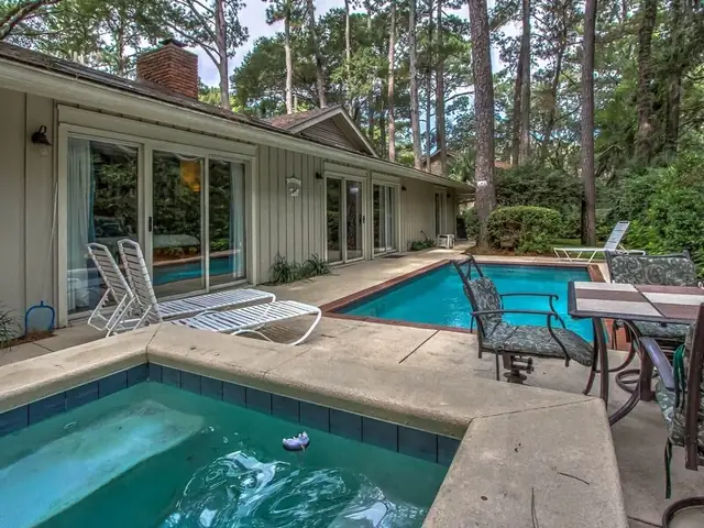 Pool of this home in Sea Pines