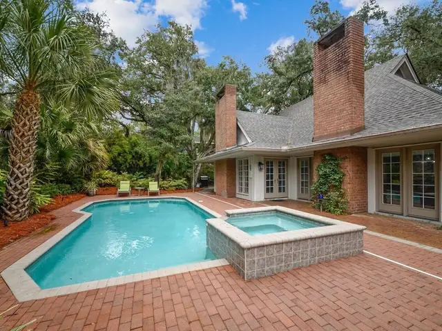Pool of this home in Sea Pines