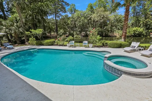 Pool of this home in Sea Pines