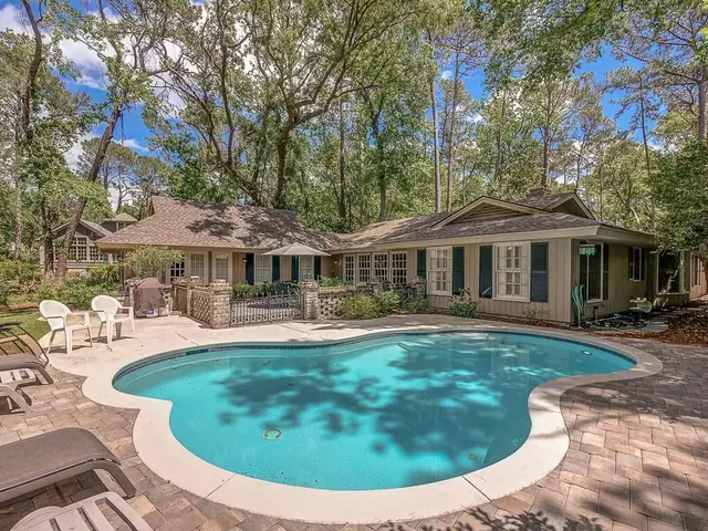 Pool of this home in Sea Pines