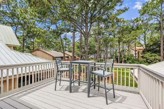 Balcony of this home in Sea Pines