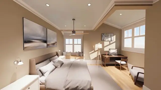 Bedroom of this home in Sea Pines