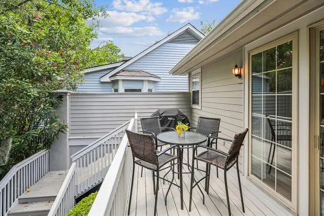 Balcony of this home in Sea Pines