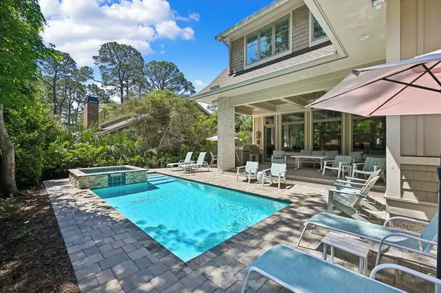 Pool of this home in Sea Pines