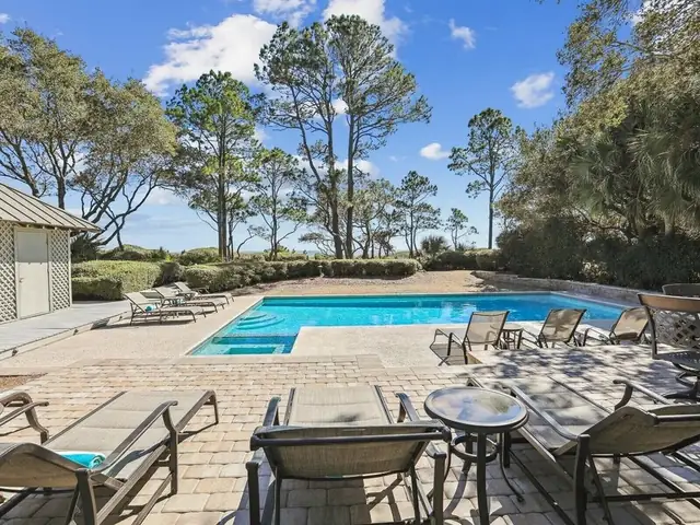 Pool of this home in Sea Pines