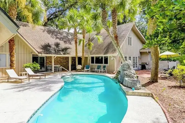 Pool of this home in Sea Pines