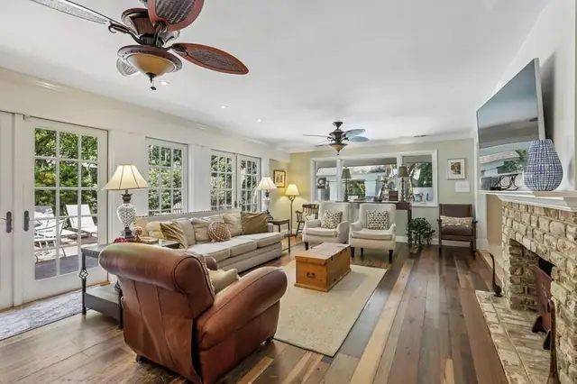Living room of this home in Sea Pines